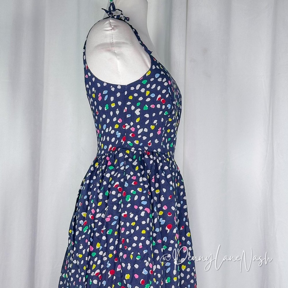 J.Crew Ratti Happy Cat Print Dotted Midi Sundress - Picture 6 of 16